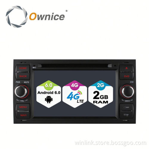 Ownice C500 2G Ram Car stereo for old Ford Focus Mondeo Galaxy Built in DVD 4G LTE support rear camera TPMS DAB DVR